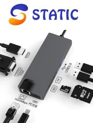 Type-C To HDTV 8 In 1 Hub