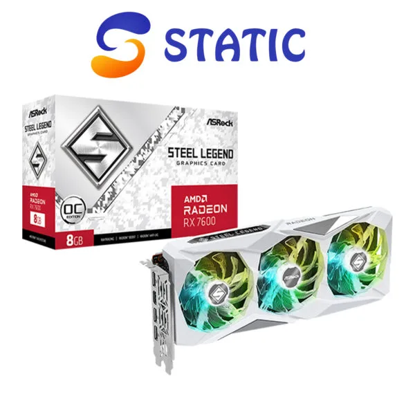 ASROCK Radeon™ RX 7600 Steel Legend 8GB OC
