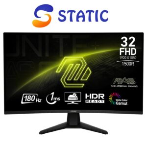 MSI 32C6 32 Inch,  VA , FHD, 1500R, 180Hz,1ms GtG