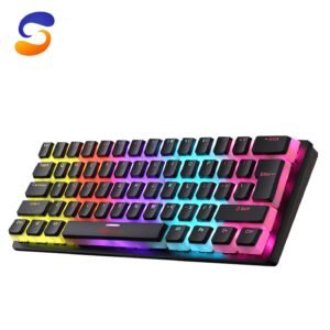 XTRIKE ME GK985P 60% Pudding Gaming Mechanical Keyboard – Blue Switches – Rainbow LED Lighting