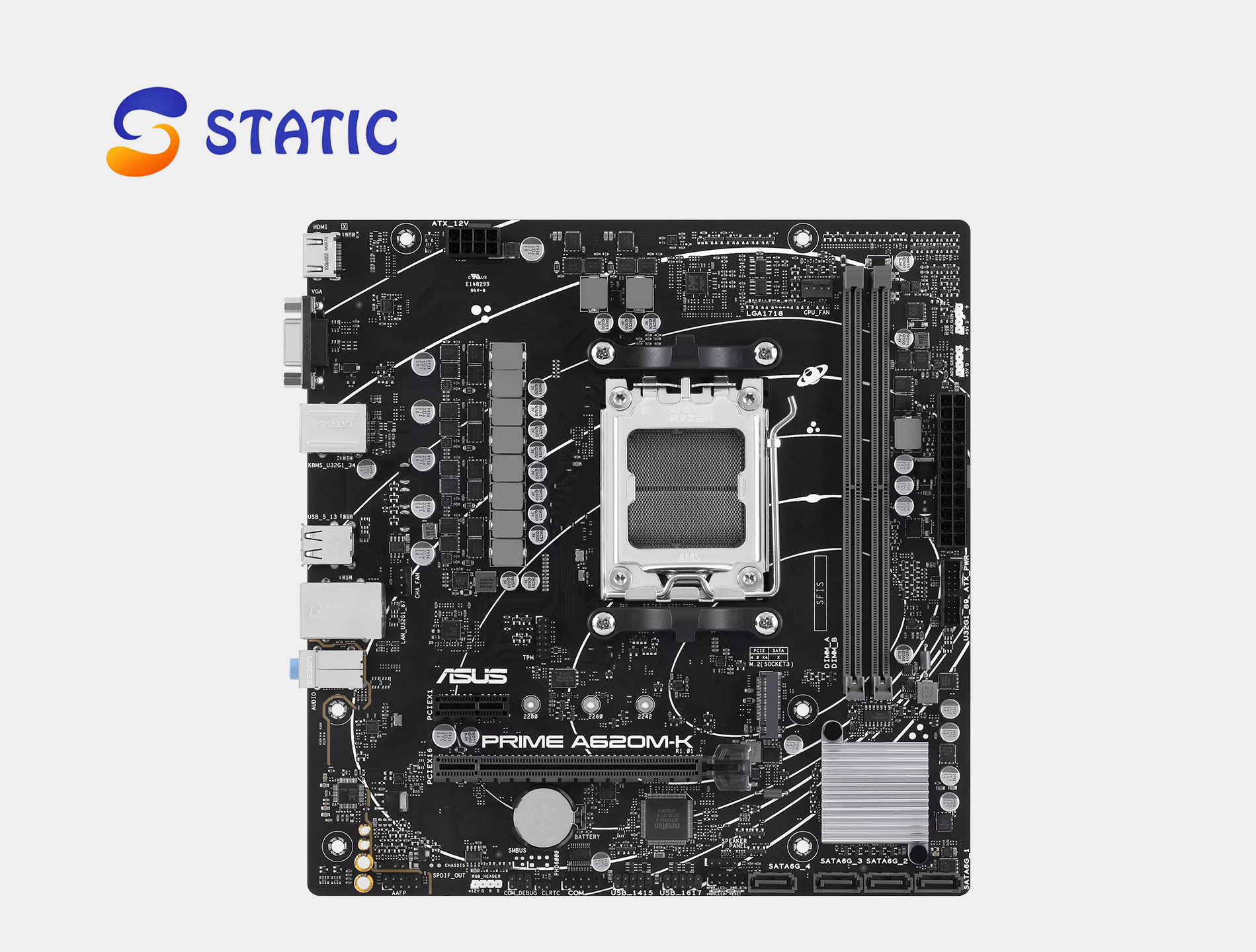 Asus Prime A620M-K - Image 2