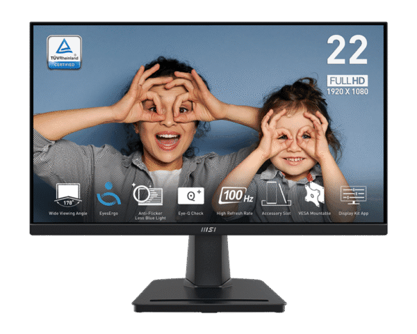 MSI Pro MP225V VA 100Hz 1Ms