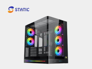 Xigmatek Pano II Air Type C 8 Fan ARGB Pwm Curved TG EATX Super Tower Case