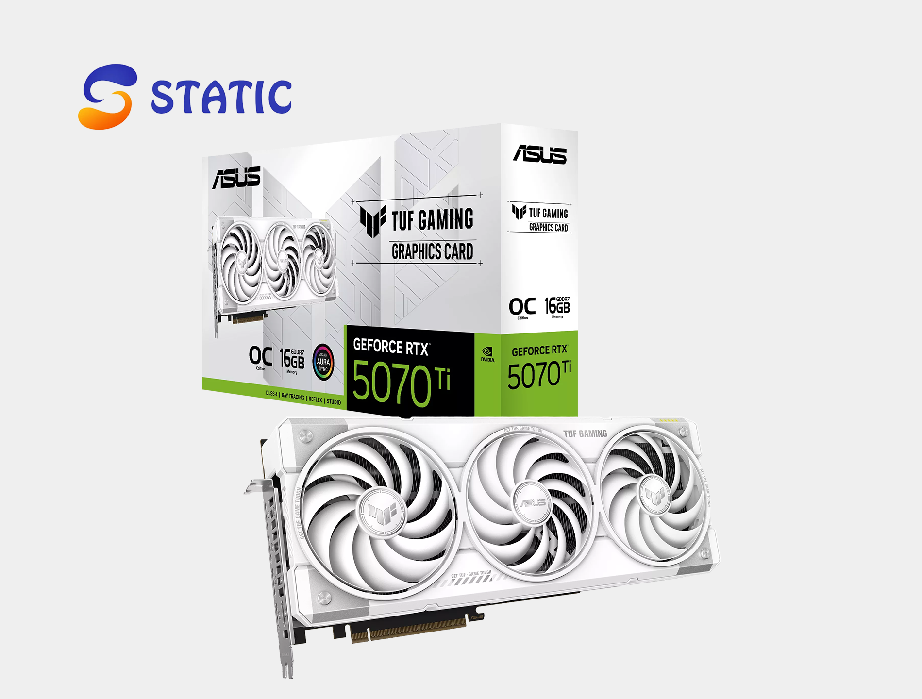ASUS TUF Gaming GeForce RTX 5070 Ti 16GB GDDR7 White OC Edition