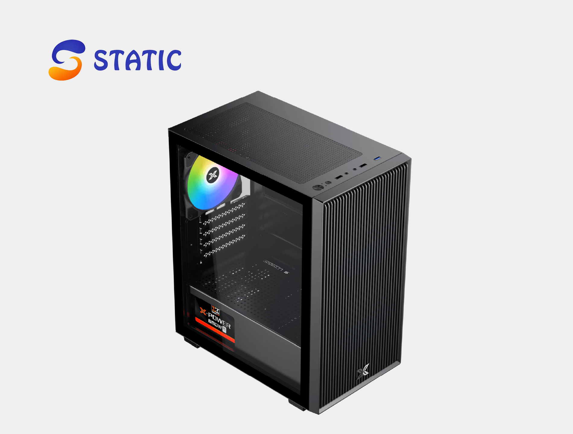 Xigmatek Amun 3 Fan ARGB PWM Micro Tower Case - Image 2