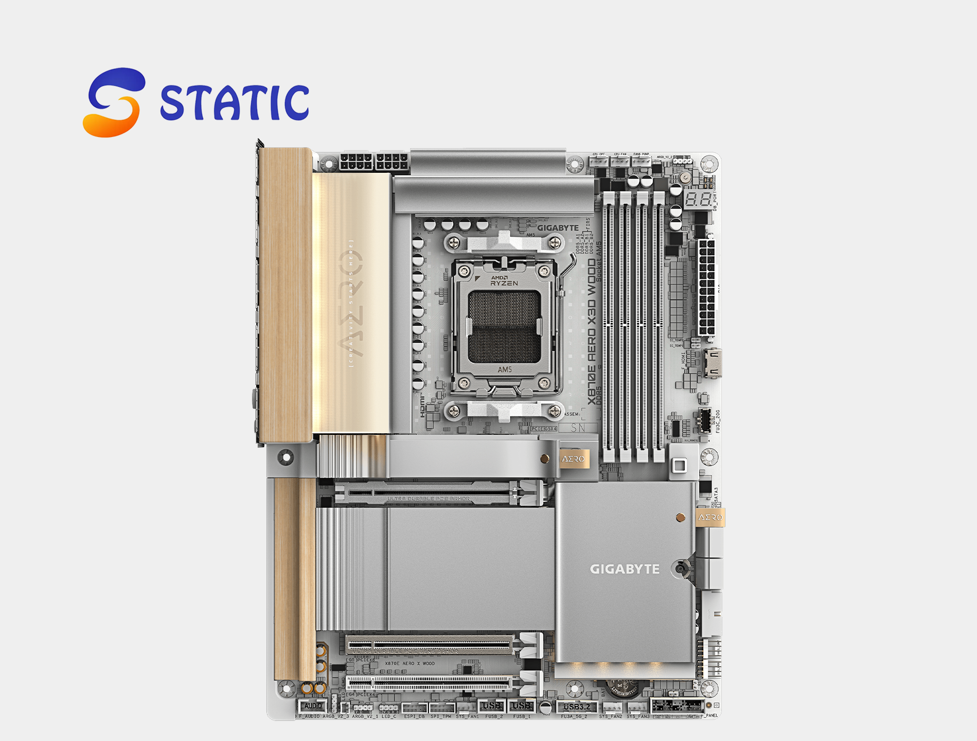 GIGABYTE X870E AERO X3D WOOD - Image 2
